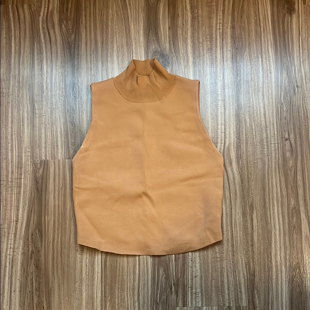 Tan Sleeveless Women's Top